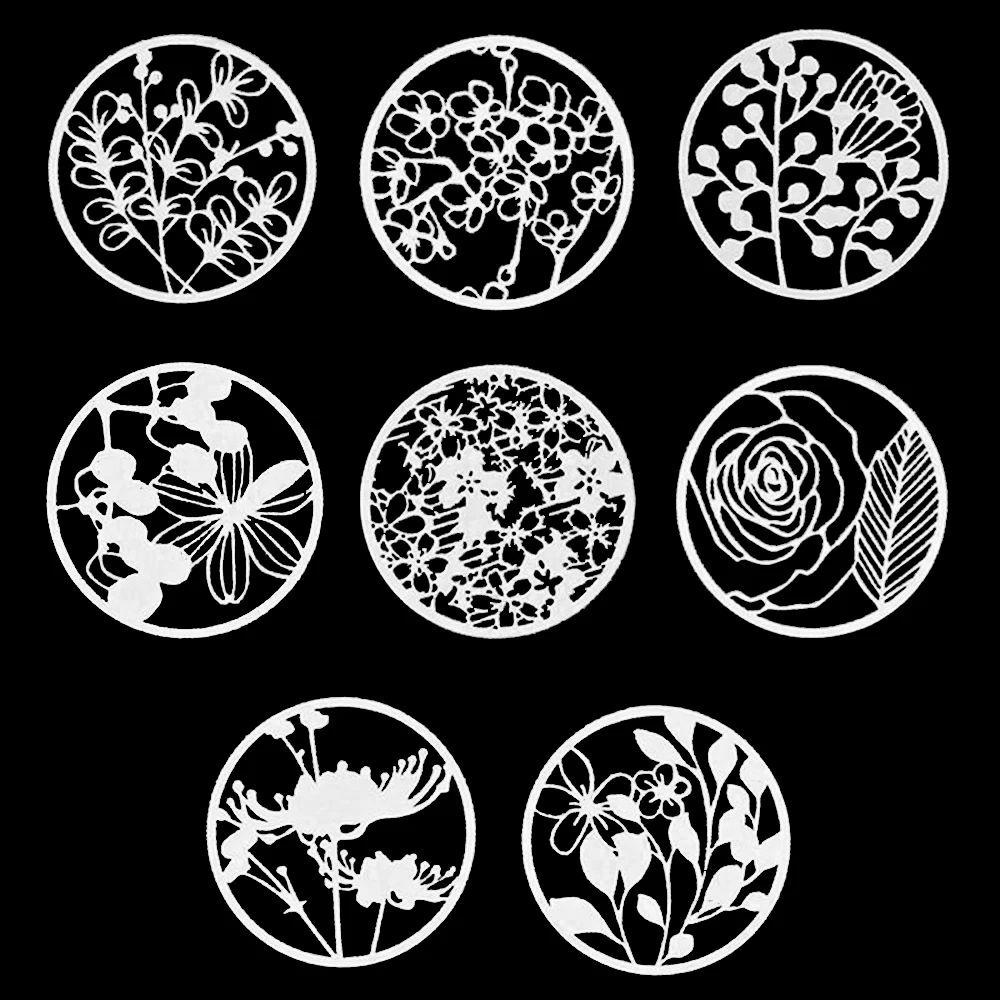 

8PCS/set DIY Craft Layering Stencils For Walls Painting Scrapbooking Stamp Album Decor Embossing Paper Card Template