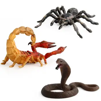 

Halloween DIY Decoration Artificial Spider Model Realistic Plastic Scorpion Snake Statue Decoration Puzzle Toy