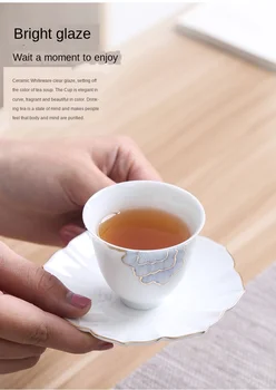 

Hand-Painted Kung Fu Tea Set Teacup Ceramic Cup Master Cup Single Cup Small Ceramic Cups Retro Style Cup Bubble Tea Cup Teacups