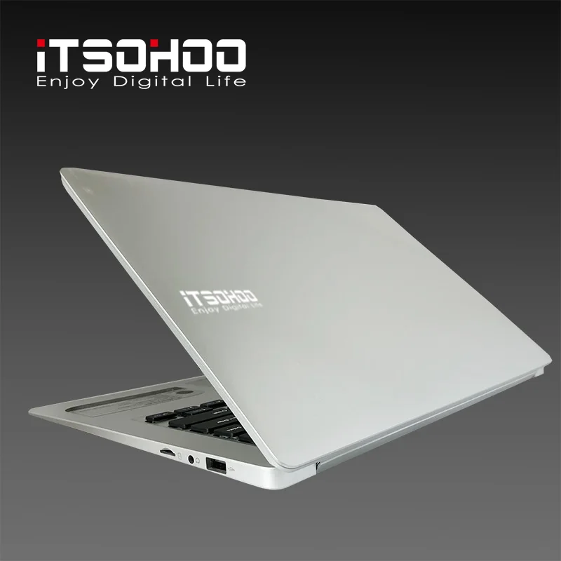 Silver Низкая цена ноутбук 14 дюймовый ультрабук ноутбук компьютер Intel Cherry Trail X5-Z8350 четырехъядерный ноутбук с аккумулятором 10000 мАч - Цвет: Silver