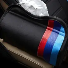 1 шт. кожа Красный Черный Мягкая коробка ткани в машине Копченый тянет коробка ткани Английский флаг подходит для BMW MINI