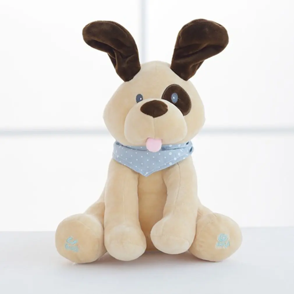 

Children Peekaboo Puppies Licking Eyes Puppies Singing Music Puppy Plush Toys Electric Plush Toys Noval Gifts