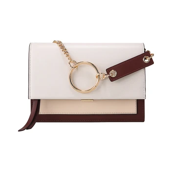 

Magnetic Buckle High-fashion Female Chain Summer New Messenger Single Shoulder Bag Simple Contrast Color Handbag for Women 2019
