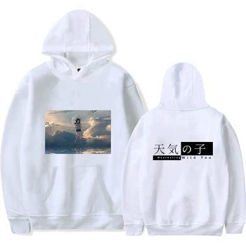 

Tenki No Ko Hoodies And Sweatshirts Japanese Cartoon Anime Hooded Oversized For Autumn Womens Hooded Hoodies Korean Streetwear