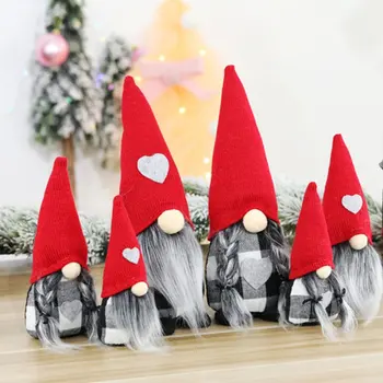 

Christmas Decoration Doll Santa Claus Faceless Doll Sitting Santa Claus Doll Christmas Pendant Window Decoration