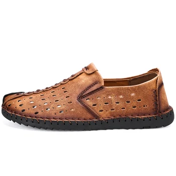 

Mocassin Male Driver Szie Chaussure Homme Loafers Cow Leather Casual Homme Tenis Masculino Adulto Summer Slip on Genuine Leather