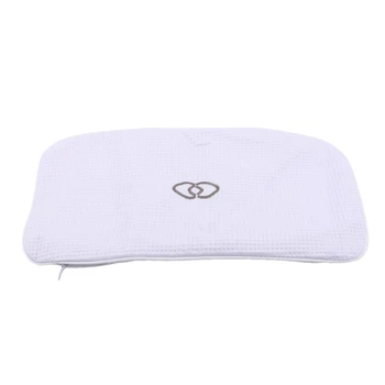 

White With Suction Cup Inflatable Bathroom Bath Pillow Non-Slip Bathtub Spa Pillow Neck Massage Cushion