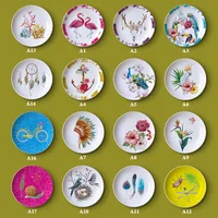 American Country Ceramic Decorative Plate, Living Room Decoration, Sitting Background, Wall Hanging Plate 2
