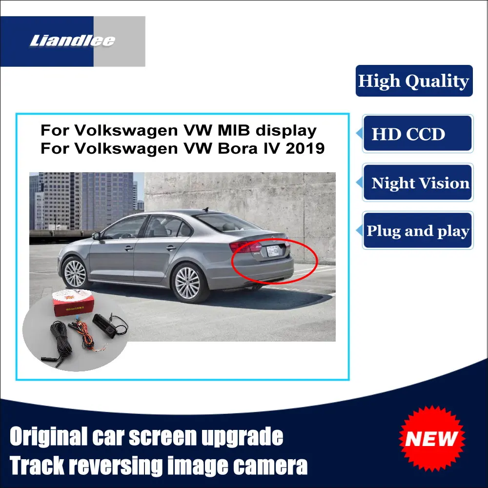 

Liandlee For Volkswagen VW Bora IV 2019 Original Car Screen Upgrade Lossless Reversing Track Image Camera HD Night Vision