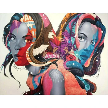 

DIY 5d diamond painting Fantasy Siamese Woman embroidery Art full diamond cross stitch mosaic painting picture Crafts home decor