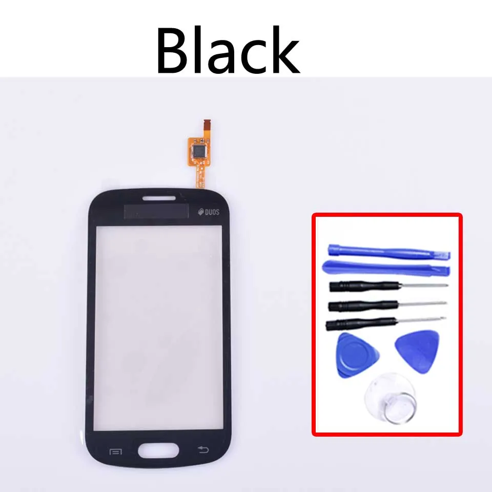 4," сенсорная панель для samsung Galaxy Trend Lite S7390 S7392 GT-7392 GT-S7390 сенсорный экран дигитайзер с гибким кабелем не lcd - Цвет: Black-With tool
