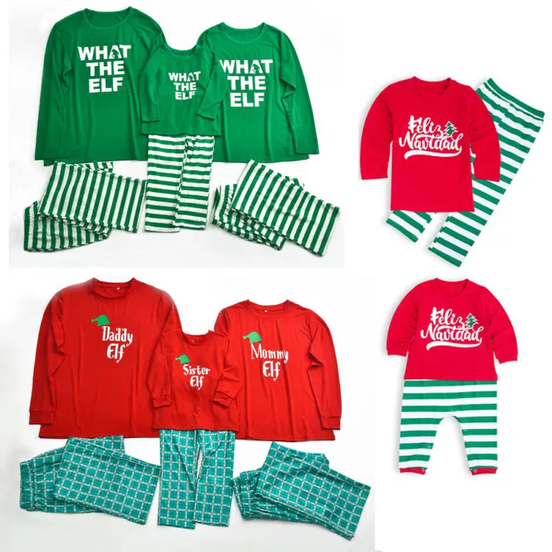 

Christmas Family Pajamas Set Mother Daughter Father Son Sleepwear Dad Mom and Me Matching Outfits Mommy Baby Clothes Family Look