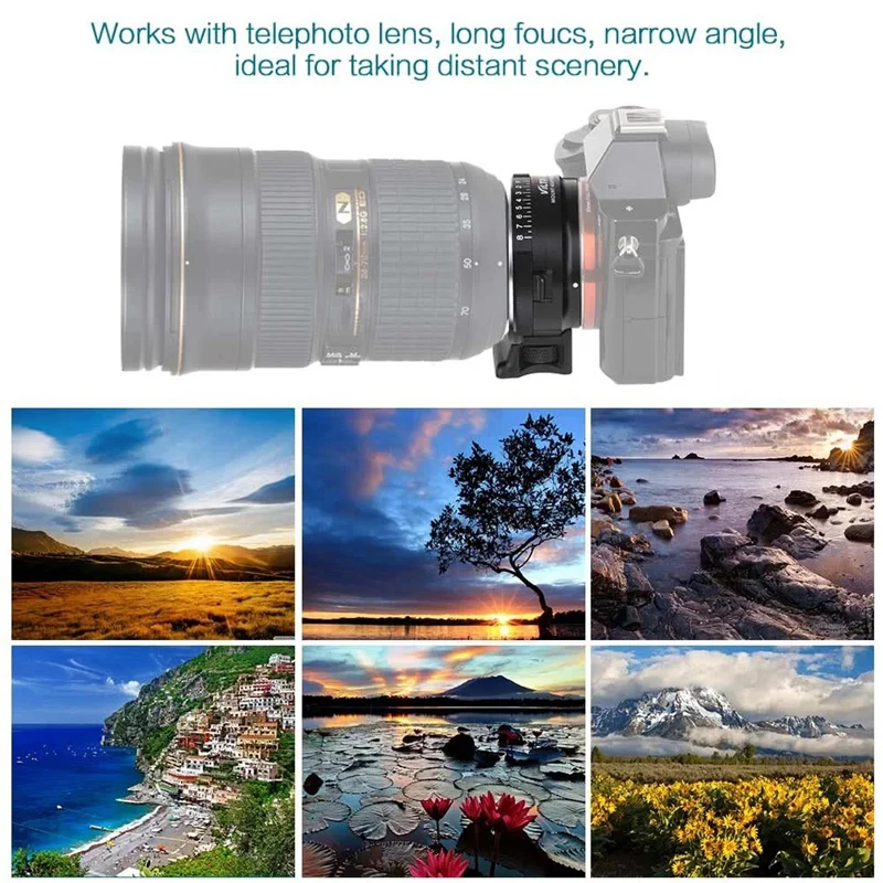 VILTROX NF-NEX переходное кольцо для объектива Nikon G/F/AI/S/D Sony E Mount Camera
