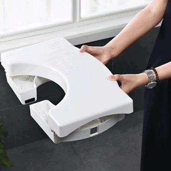 

HOT-41x25x17.5Cm Non-Slip Toilet Foot Stool Folding Children'S Potty Footstool Professional Toilet Auxiliary Stool Bathroom Supp