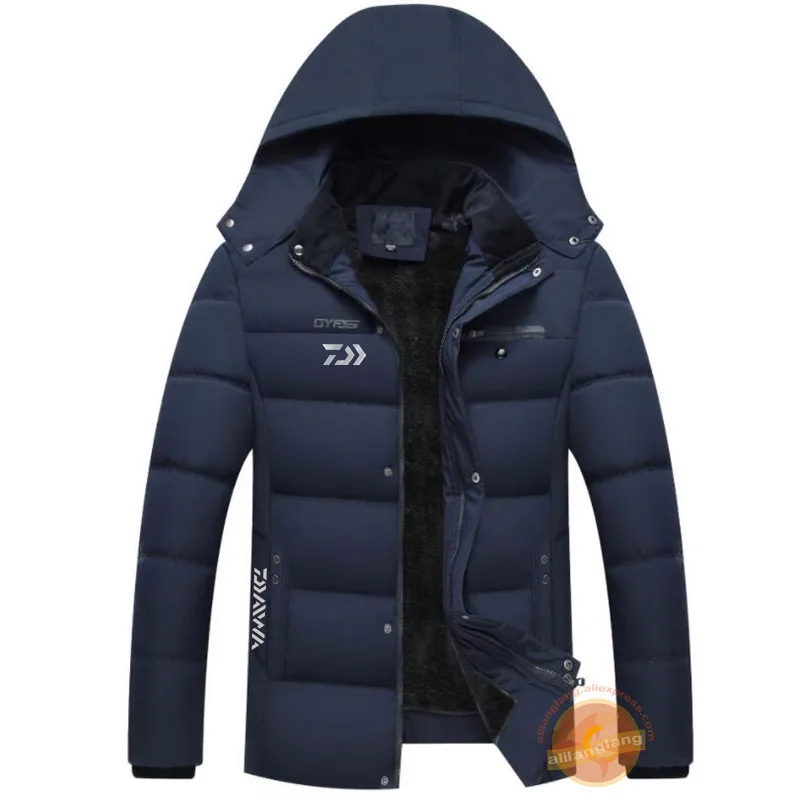 Daiwa плюс бархатные куртки для рыбалки зимняя мужская водонепроницаемая одежда для походов и рыбалки теплая спортивная одежда для рыбалки на открытом воздухе