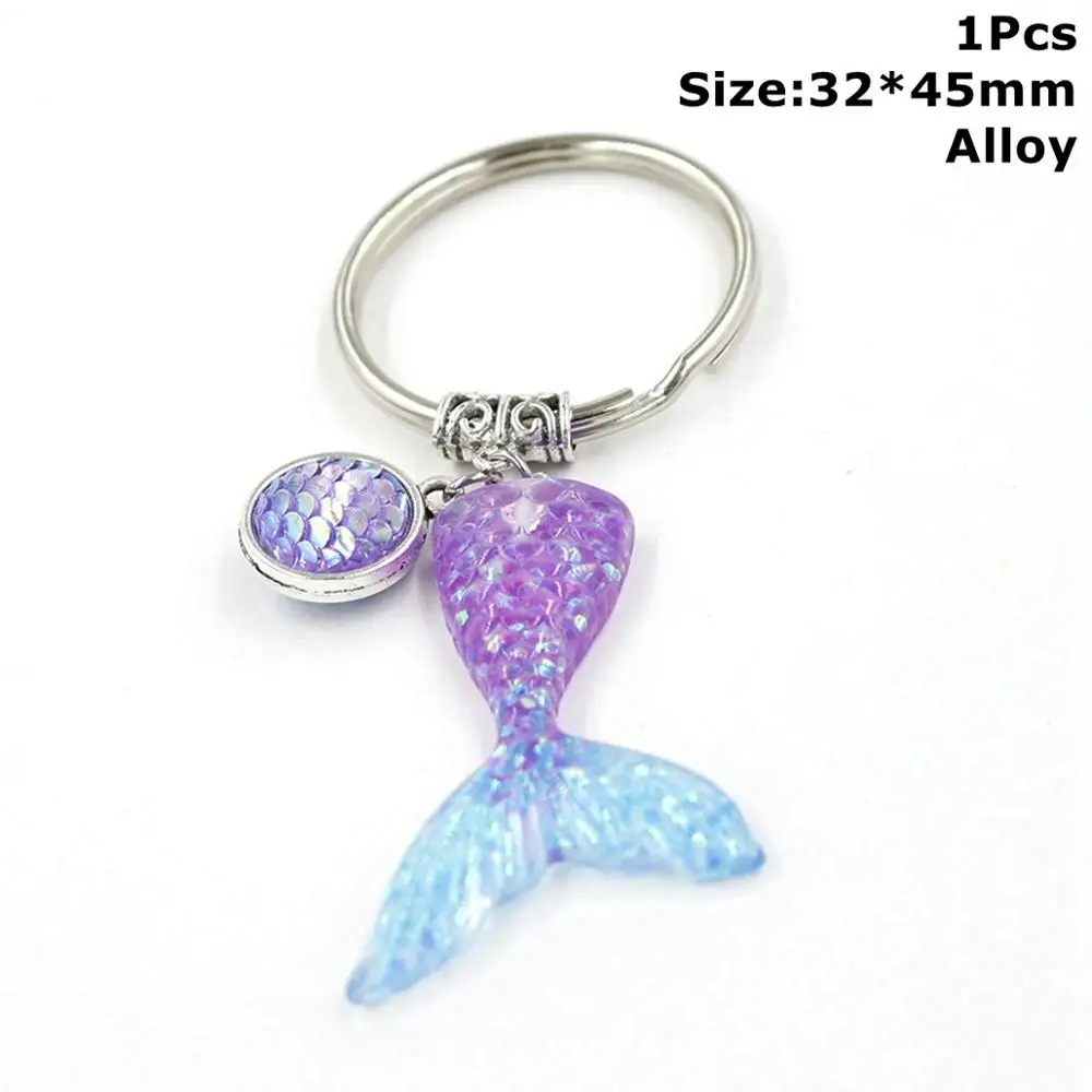 Mermaid Keychain 1 Taoup Золотая Звезда Русалочка браслет на день рождения вечерние декоры для девочек Babyshower Русалка Вечерние подарки для подростков подвески из раковин - Цвет: Mermaid Keychain 1