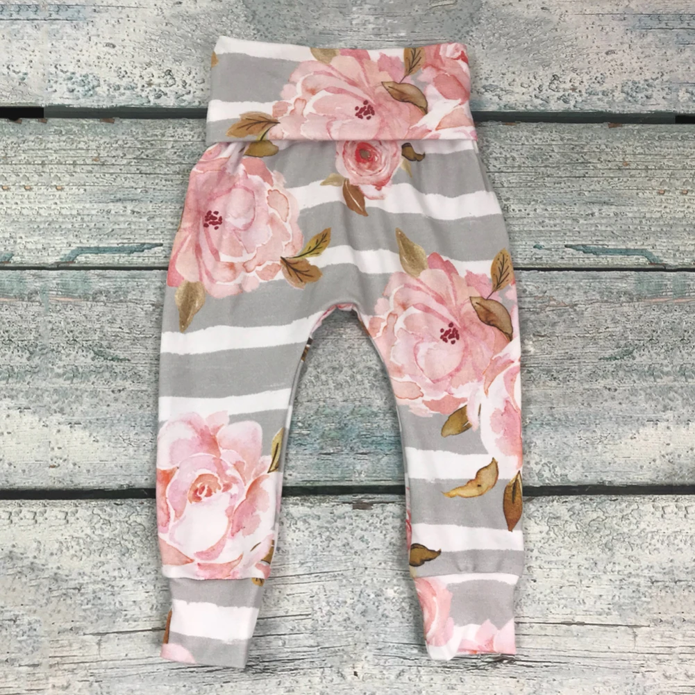 Emmababy 3 шт. Одежда для новорожденных девочек летние шорты с длинными рукавами комбинезон с цветочным принтом, топы, с большим шорты с цветочным принтом повязка на голову, одежда