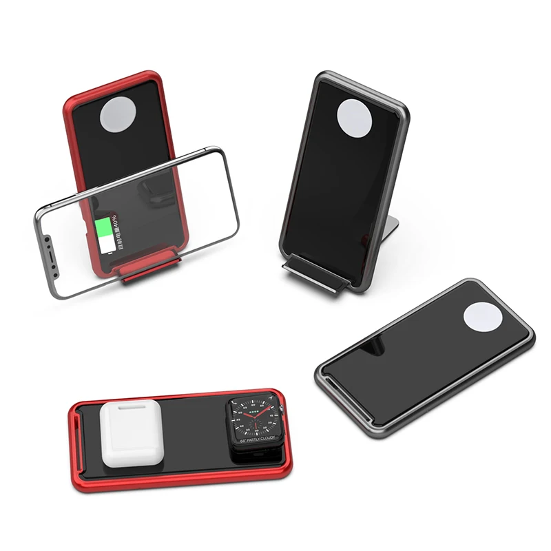 

4 in 1 Qi Wireless Charger Dock Station For Iphone Airpods Type C Stand Fast Charging 3.0 pad For Apple Watch Charger