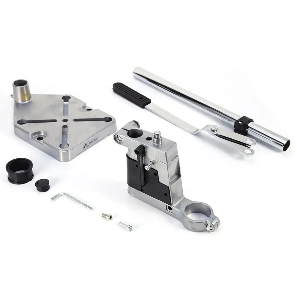 Adjustment Drill Press Stand Tool Work Pillar Pedestal Clamp for Drilling Collet Scale with Stop Added Functionality|Тиски| |