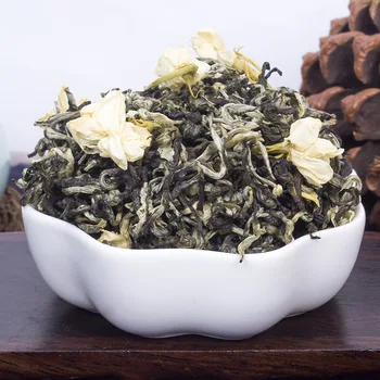 

2020 New Tea Guangxi Hengxian High Quality Jasmine Tea Fragrant Four Scents Mountain Snow Green Tea