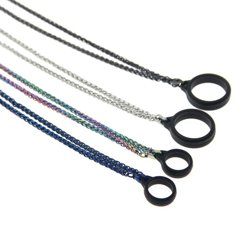 

Electronic Cigarette Metal Chain Lanyard Metal Material Silicone Lanyard Necklace For Zero 13mm-32mm E-cigarette Vape Pen