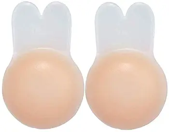 

Silicone Nipple Covers Reusable No Glue Self-Adhesive Breast Nipple Pasties For Women Invisible/Ultra Thin