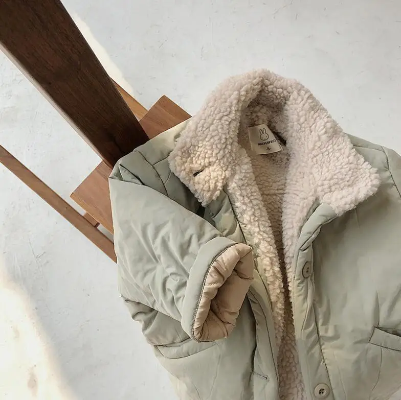 Новое плотное флисовое пальто для мальчиков и девочек, зимняя детская куртка для девочек 1-6 лет