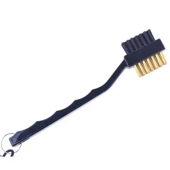 

2 Sided Nylon Golf Club Brush Groove Ball Cleaner Accessories Equipment