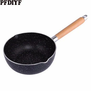 

18-20CM Japanese-style Snow Pot Non-stick Frying Pan Small Milk Soup Pot Baby Food Supplement Pans Household Instant Noodle Pot