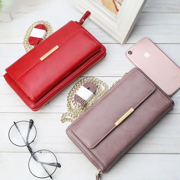 

Purse For Women Waterproof Wallet With Pu Leather Large Capacity Korean Version Multi-Function Medium And Long Style Wallet