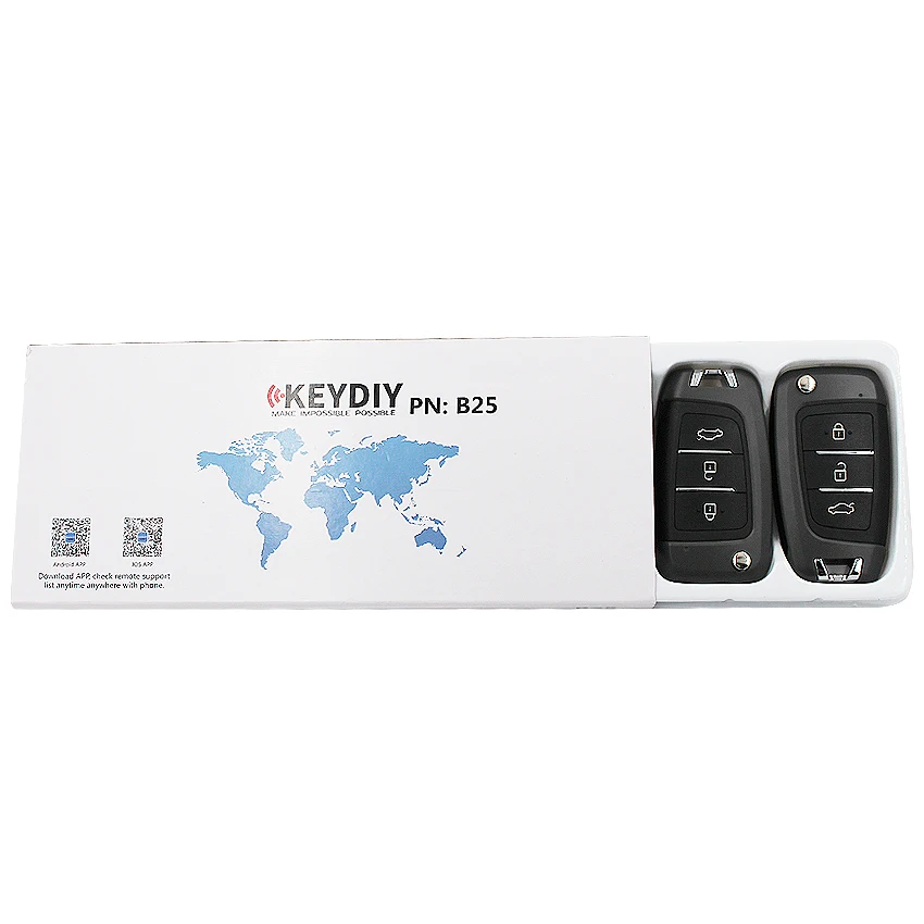 Универсальный пульт дистанционного управления KEYDIY с 3 кнопками B Series B25 для KD MINI