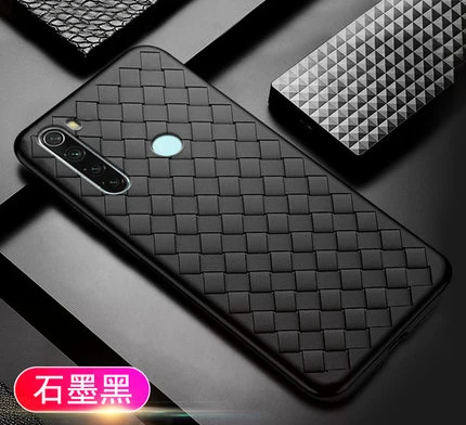Для Xiaomi redmi note 8T чехол Роскошный BV сетчатый тонкий мягкий защитный чехол на заднюю панель для Xiaomi redmi note 8t - Цвет: black