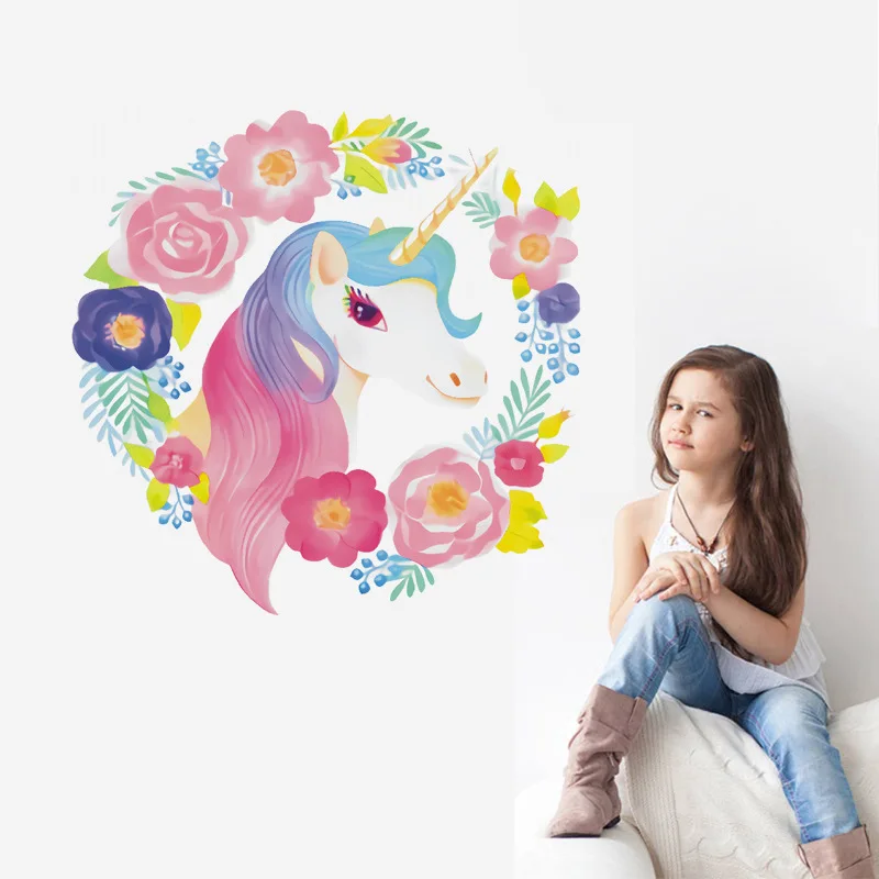 Unicorn Wall Stickers For GIrl Room