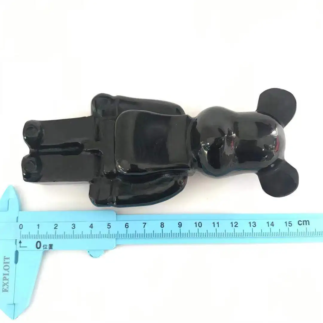 Natural Black Obsidian Animal Crystal Quartz Figurine Hand Polished Energy Reiki Healing Gemstone For Home Decoration ZJJ