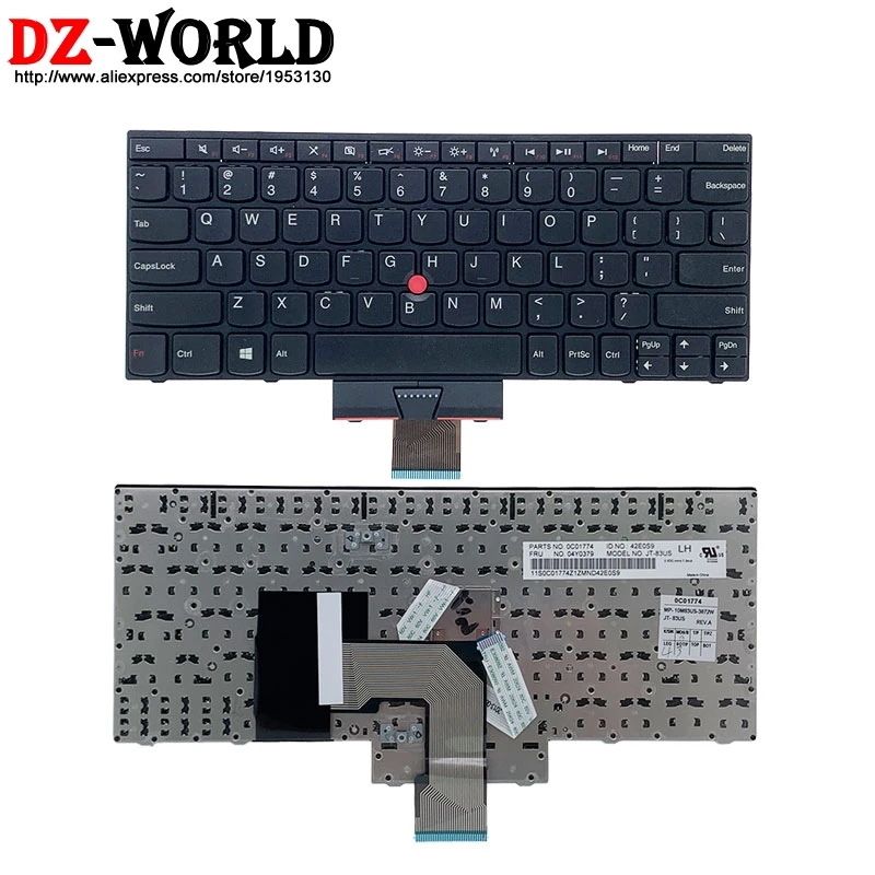Keyboard Thinkpad Lenovo X130e Teclado Laptop E220S US for E125/E130/E135x121e/.. English