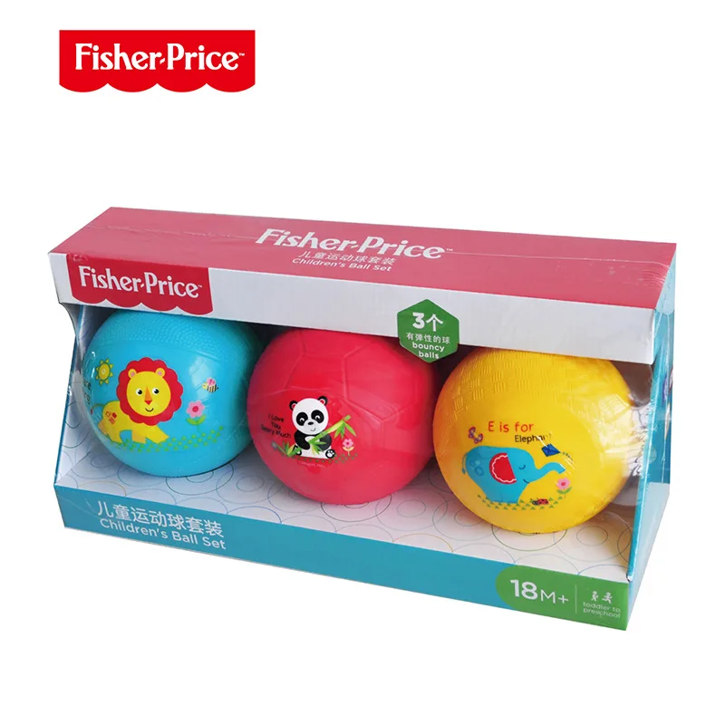 FISHER-PRICE F0923 спортивный мяч игрушка мяч три-дети ПЭТ мяч детский сад надувной резиновый мяч эластичность