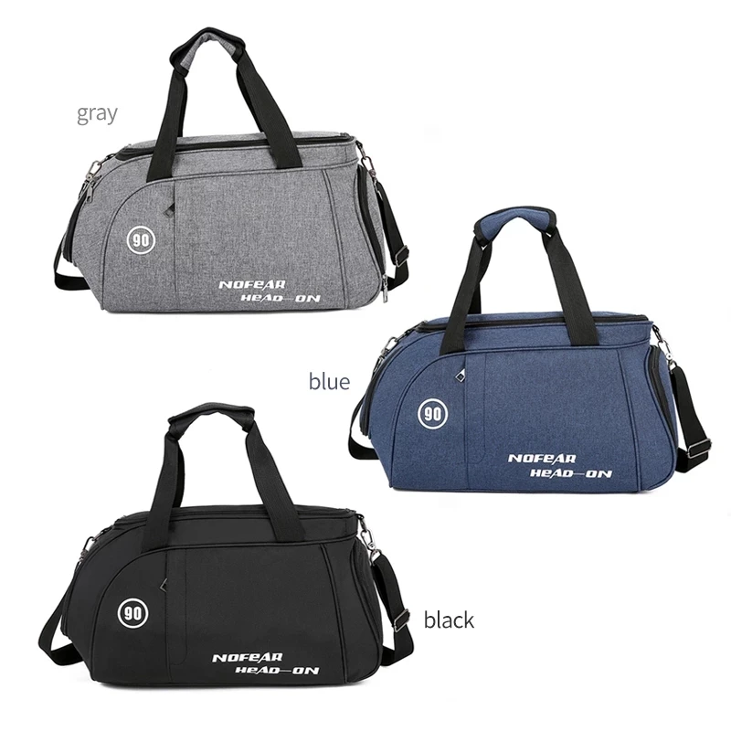 Men Sports bag Gym Bag Football Training Bag Waterproof Travel Independent Shoe Print Personalise Pattern