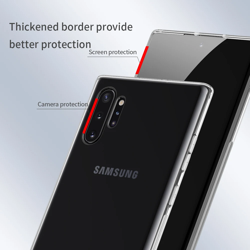 Для samsung Galaxy Note 10, 9, 8, S10, S9, S8 Plus, S10e чехол Nillkin, мягкий силиконовый прозрачный чехол из ТПУ для samsung Note10, Nilkin