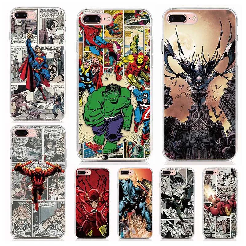Чехол для телефона Blackberry KEYone/DTEK 70/KEY2/Motion/Passport Silver Edition из мягкого ТПУ силикона с принтом Marvel Comics