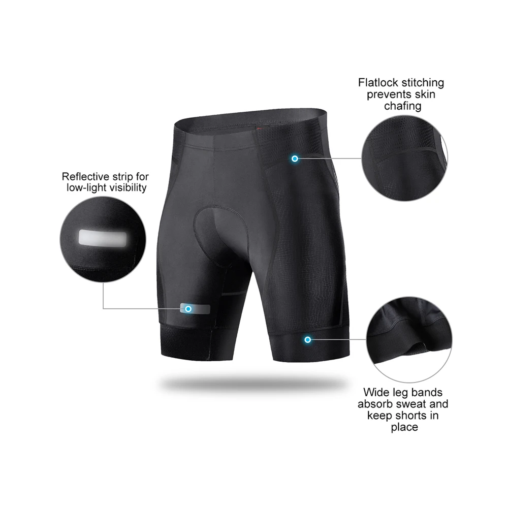 New Man's Cycling Shorts Bicycle Black MTB Mountain Bike Road Downhill Bike Sport Ciclismo 4D Gel Pad Designs Tour Man Shorts