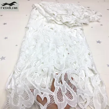 

Madison African Guipure Lace Fabric 2020 High Quality Lace Hot Sale Nigerian Water Soluble Cord Lace Fabrics For Wedding Dress
