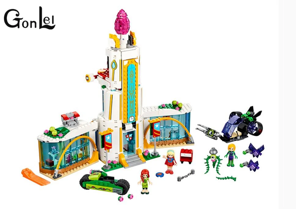 

10618 NEW DC Marvel Avengers Super Heroes Girl Compatible with Legoinglys Friends Series Poison Ivy Building Block Toys Children