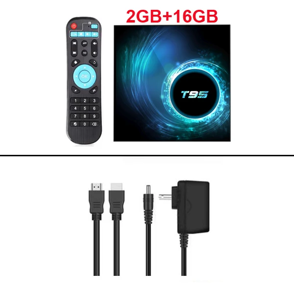 2G 16G T95 Android 10,0 Смарт ТВ приставка Allwinner H616 1800+ LIVE Франция Италия арабский Beigium Голландский 1 год IP tv подписка ТВ приставка - Цвет: 2G 16G