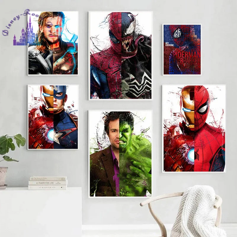 Супергероев Marvel Капитан Америка Железный человек с художественным принтом