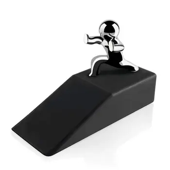 

Zinc Alloy Little and Man with Non-slip Rubber Bases Door Stop Safe Anti-collision Door Stopper Noveltydesign Decorative