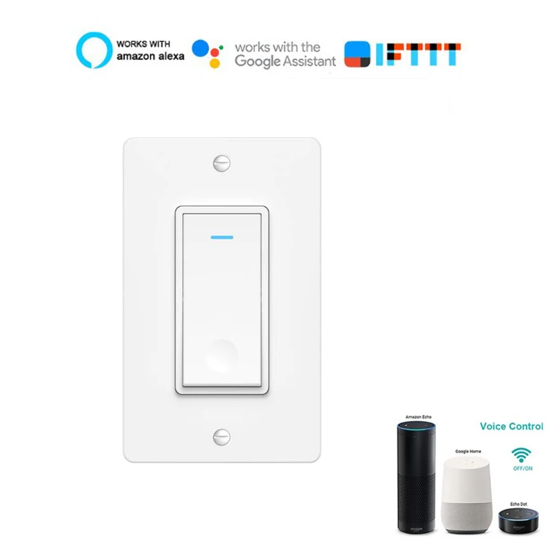 

Wifi Smart US Switch Wall Switch Tuya Smart Life App Wireless Remote Control Works With Alexa Google Home Mini IFTTT