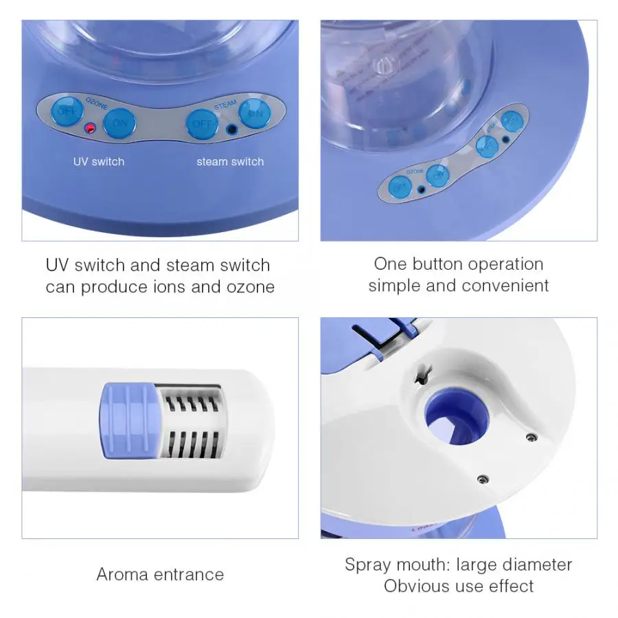 2 в 1 Пароварка для терапии волос, пароварка для дома, озоновая Пароварка для лица, ионный Пароварка, аппарат для ухода за кожей, ингалятор, пароварка
