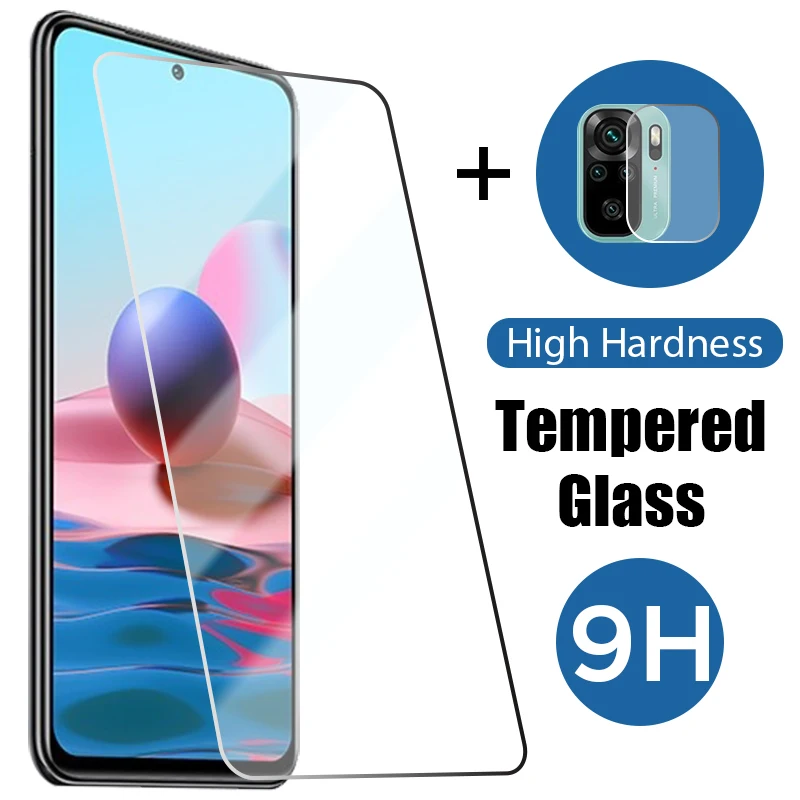 Переднее + заднее закаленное стекло на Redmi Note 10 9 Pro Max 10S 9T 9S защита экрана пленка