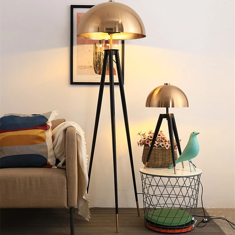 Coyote Floor Lamp vintage standing lamp Tripod Mushroom Lamp for Living Room Bedroom Home Decora Designer Simple loft floor lamp