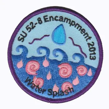 

Embroidery Encampment Patch Iron on Emblems Factory Direct Sales OEM services & 50pcs MOQ